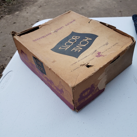 Vintage Kid's Acme Scrolled and Floral Cutout Boots Collectible - Picture 9 of 12